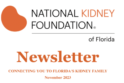 National Kidney Foundation of Florida November Newsletter