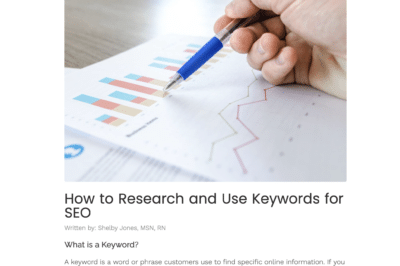 Guest Blog Post about keywords and SEO